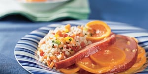 JAMBON À L'ORANGE ET AU GINGEMBRE