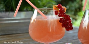 Photo de la Recette: Boisson Fraîche au Melon et aux Groseilles Rouges