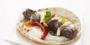 Photo de la Recette: Kebabs D’agneau Grillés et leur Sauce à la Menthe