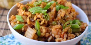 Photo de la Recette: Kimchi Bokkeumbap Végétalien