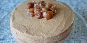 Photo de la Recette: Gâteau Sans Gluten Châtaigne et Marron Glacé
