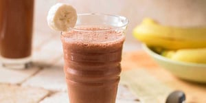 Lait Frappé à la Banane et au Chocolat Noir