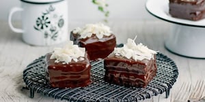 Lamingtons au Chocolat Noir