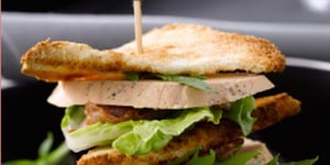 Photo de la Recette: Le Club sandwich Foie Gras et Magret