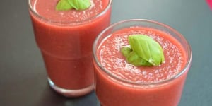 Photo de la Recette: Le cocktail pastèque Framboises La Recette Rafraîchissante