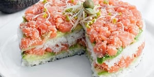 Photo de la Recette: Le Gâteau aux Sushis