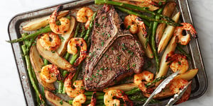 Photo de la Recette: Leaf-Pan Surf et Turf