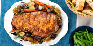 Photo de la Recette: Gigot D’agneau au Romarin et ses Légumes Rôtis