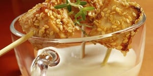 Photo de la Recette: Menu Saint-Valentin : Les Brochettes de Thon Rouge Grillé au Sésame et Gingembre