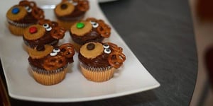 Photo de la Recette: Les Rennes du Père Noël en Cupcake
