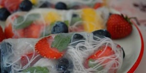 Photo de la Recette: Les Rouleaux de Printemps Sucrés