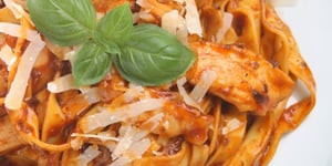 Photo de la Recette: Linguine au Poulet à la Mexicaine