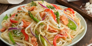 Photo de la Recette: Linguine au Saumon