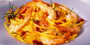 Photo de la Recette: Linguine aux Gambas