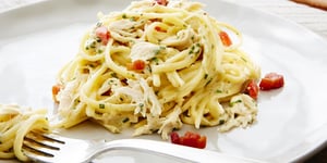 Linguines au Dindon Bacon et Fromage D'oka