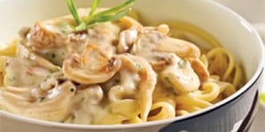 Photo de la Recette: Linguines, Sauce aux Champignons