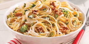 Photo de la Recette: Linguines au Boursin et Brocoli