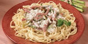 Photo de la Recette: Linguinis au Prosciutto et aux Asperges