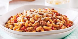 Photo de la Recette: Macaroni à la Viande dans une Seule Casserole