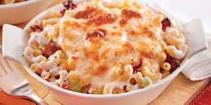 Macaroni au Fromage, Céleri et Bacon
