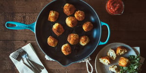 Photo de la Recette: Macaroni au Fromage et au Brie en Bouchées