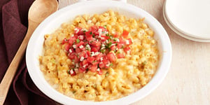 Photo de la Recette: Macaroni au Fromage et aux Chilis Verts