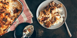 Photo de la Recette: Macaroni au Fromage Gouda et Porc Effilochés  À la Mijoteuse