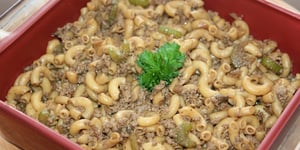Macaroni Chinois au Boeuf Haché