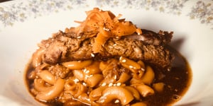 Macaroni Chinois Succulent avec Lanières de Boeuf