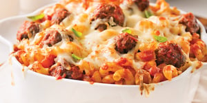 Photo de la Recette: Macaroni Gratiné aux Boulettes de Viande
