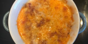 Photo de la Recette: Fusilli Sauce Tomates Gratinés