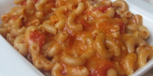 Macaronis à la Soupe aux Tomates