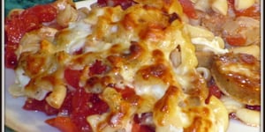 Photo de la Recette: Macaronis aux Tomates et aux Saucisses Italiennes