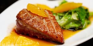 Photo de la Recette: MAGRET DE CANARD À L'ORANGE ET AU COINTREAU