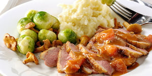 Photo de la Recette: MAGRET DE CANARD CROUSTILLANT, SAUCE PAMPLEMOUSSE AU MIEL