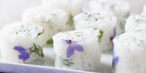 Photo de la Recette: Makis Blancs au Chèvre Frais et Herbes Fraiches