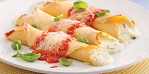 Photo de la Recette: Manicottis Maison aux Trois Fromages