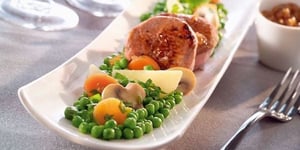 Photo de la Recette: Médaillon de Veau au Miel Printanière à la Menthe