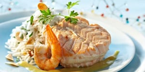 Médaillons de Saumon Farcis aux Crevettes