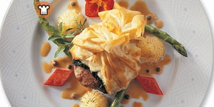 Photo de la Recette: Médaillons Surprises de Veau de Grain du Québec au Brie Double Crème