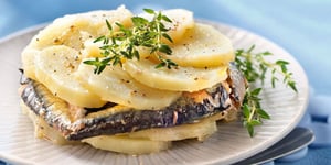 Mille-Feuille de Pommes de Terre et Sardines