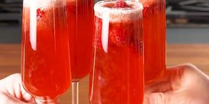 Mimosas Rosés Aromatisés à la Framboise