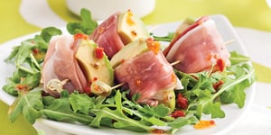 Photo de la Recette: Mini-Brochettes à L'avocat et au Prosciutto