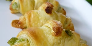 Photo de la Recette: Mini-Croissant Chèvre et Poivron Vert