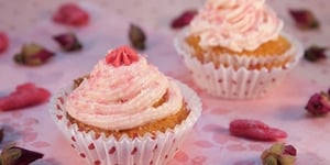 Photo de la Recette: MINI-CUPCAKES À LA ROSE