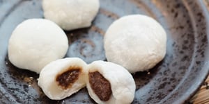 Photo de la Recette: Mochi aux Haricots Rouges, Cacahuète et Chocolat