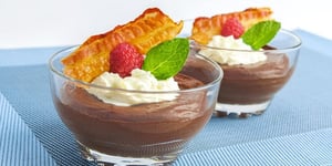 Photo de la Recette: MOUSSE AU CHOCOLAT AU BACON