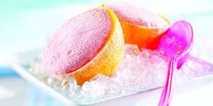 Photo de la Recette: MOUSSE GIVRÉE À LA FRAISE