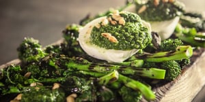 Photo de la Recette: Mozzarella de Bufflonne, Rapinis Grillés et Pesto de Rapinis