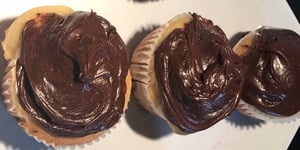 Photo de la Recette: Muffin à la Citrouille et Glaçage au Chocolat